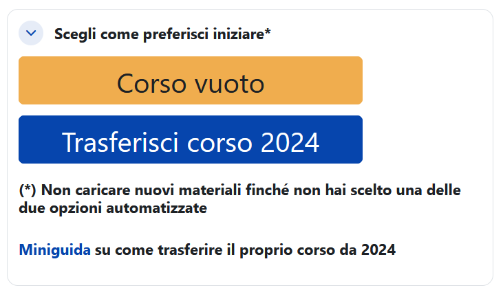 trasferimento corso da Aulaweb 2024